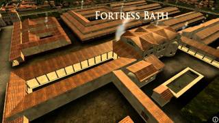 Animation of ancient Roman Fort in Caerleon Wales [upl. by Oluas]