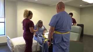 Physical Therapy Transfer Training  How To Transfer From Wheelchair To Bed [upl. by Nivrem]