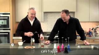 How to make a frappé coffee using an aerolatte milk frother [upl. by Alocin]