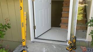 Jeld Wen Front Door Installation  Really crappy products and craftsmanship PART 1 [upl. by Oyek]