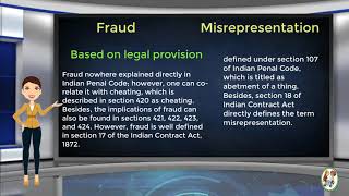 What is Difference Between Fraud amp Misrepresentation [upl. by Eberhart499]