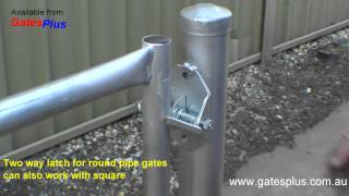 Gate Latch 2 way for round pipe and square [upl. by Ornie]