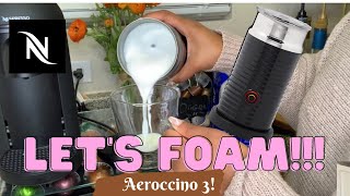 How To Foam Milk With Aeroccino 3 Make Coffee With Foam Tips amp Tricks  Easy Foamed Latte Recipe [upl. by Oilut]