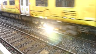 Merseyrail 507 009 making arcs at Birkdale station [upl. by Fabrice627]