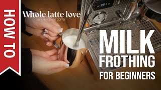 How To Milk Frothing for Beginners 5 Tips [upl. by Ahsitam]