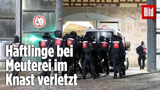 Gefängnismeuterei Polizei stürmt Knast in Thüringen  JVA Untermaßfeld [upl. by Doy]